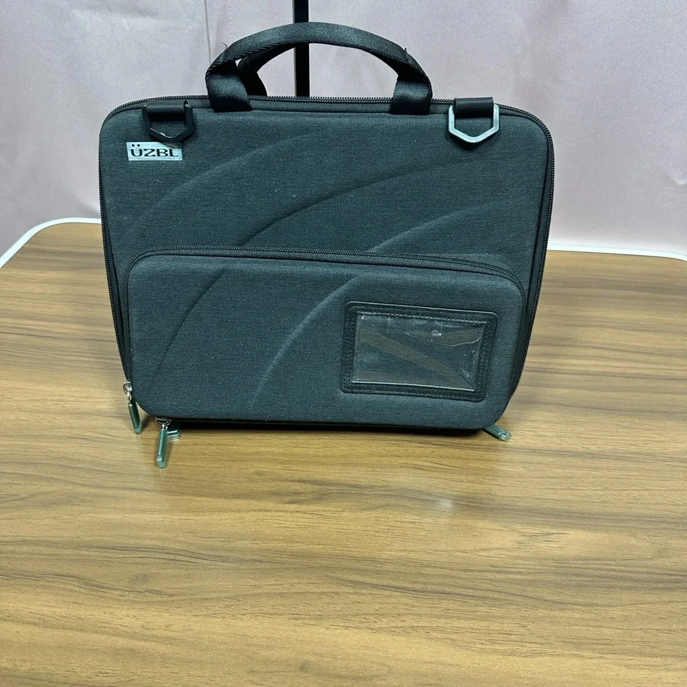 Universal Black Laptop Carrying Case with Handle and Front Pocket